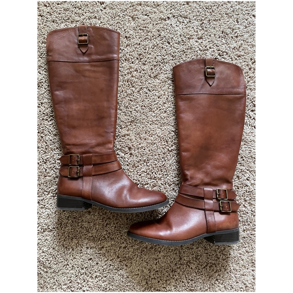Women’s INC Leather Boots- Cognac Size 7.5
